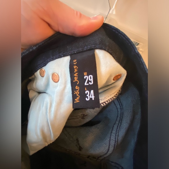 BRAND NEW NUDIE JEANS ‘Grim Tim’ skinny straight fit in Navy Thunder - Picture 9 of 12